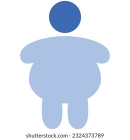 illustration of a icon overweight 