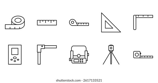 illustration icon pack construction line
