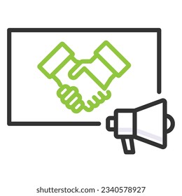 illustration of a icon partnership 