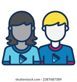 illustration of a icon people