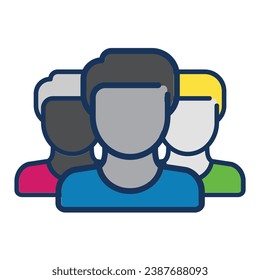 illustration of a icon people