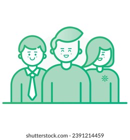 illustration of a icon people
