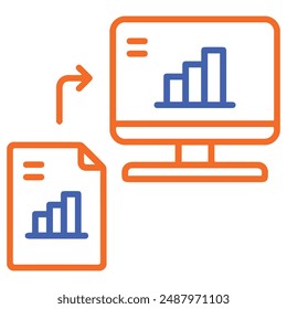 illustration of a icon performance change