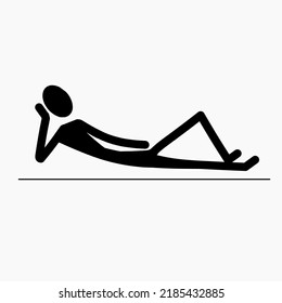 illustration of the icon of a person in need of help