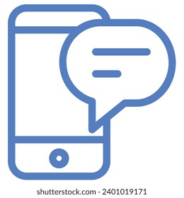 ilustración de un mensaje de teléfono de icono