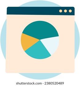illustration of a icon pie chart