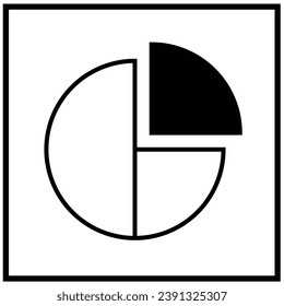 illustration of a icon pie chart