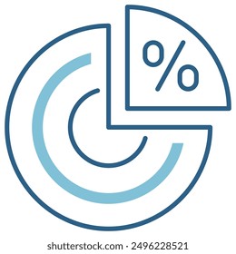 illustration of a icon pie chart