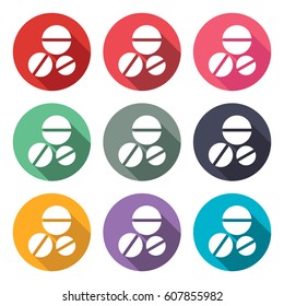 illustration icon for pills