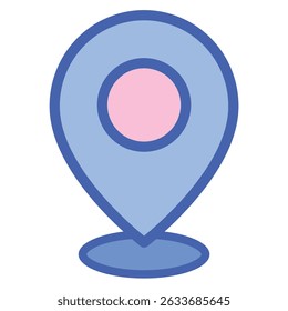 ilustração de um local de pinos de ícone