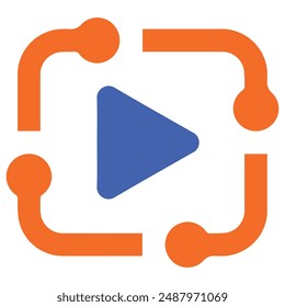 illustration of a icon playback