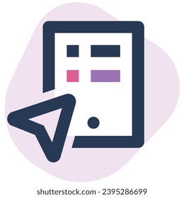 illustration of a icon pointer 