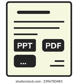 illustration of a icon ppt pdf