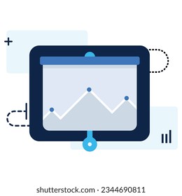 illustration of a icon  presentation 