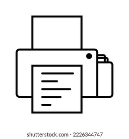illustration icon of printer photocopier.EPS 10