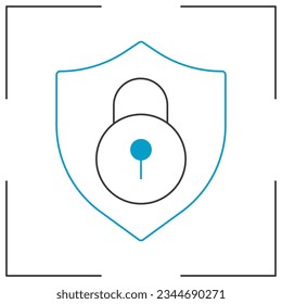 illustration of a icon  privacy 
