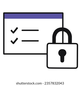 illustration of a icon privacy 