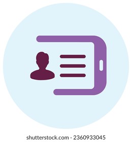 illustration of a icon product caller id management 