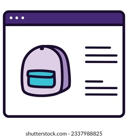 illustration of a icon product interface