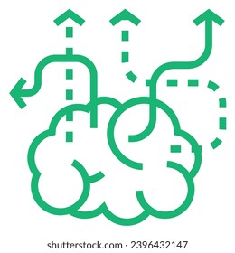 illustration of a icon project planning