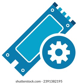 ilustración de un icono de administración de Ram