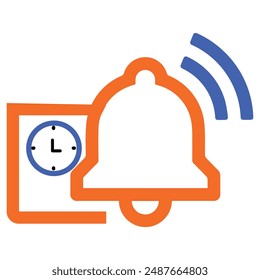 illustration of a icon realtime notification