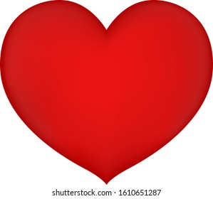 Illustration icon red heart, love..