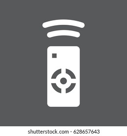 Illustration and icon of remote control tv