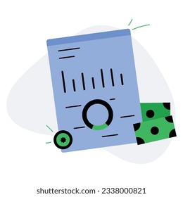 ilustración de un informe de icono