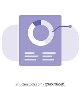 ilustración de un informe de icono 