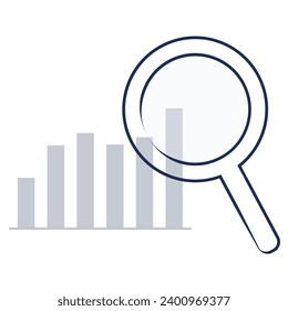 ilustración de un informe de icono