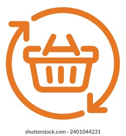 illustration of a icon retail and ecommerce