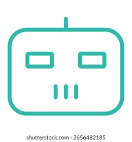 illustration of a icon robot