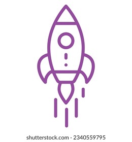 illustration of a icon rocket 