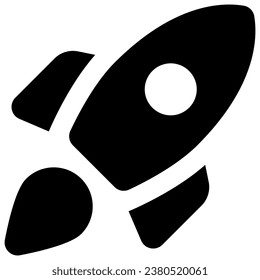 Illustration einer Symbolrakete