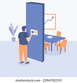 illustration of a icon room manager 