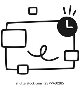 illustration of a icon save time
