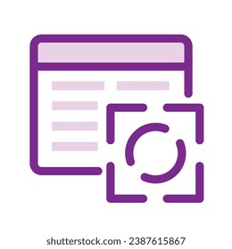 illustration of a icon scan document
