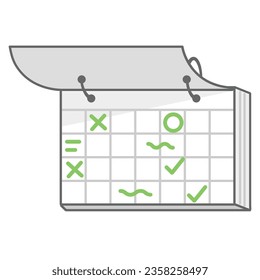 illustration of a icon schedule 