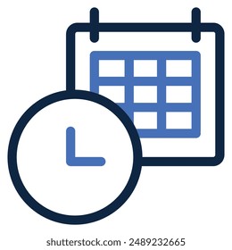 ilustración de una programación de iconos