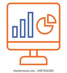 illustration of a icon screen report