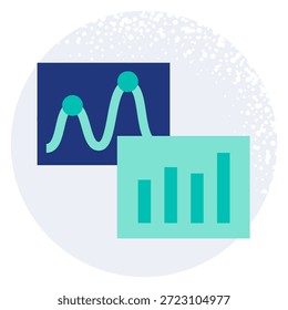 illustration of a icon search analytics