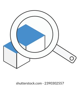 Illustration einer Icon-Suchlösung
