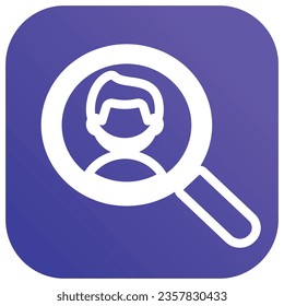 illustration of a icon search user 