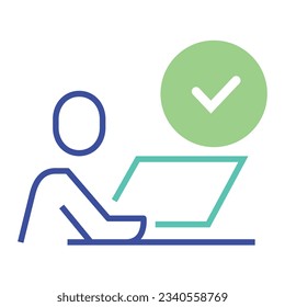 ilustración de un autoservicio de icono