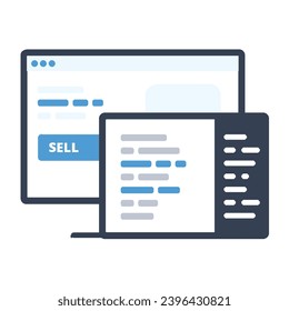 illustration of a icon sell