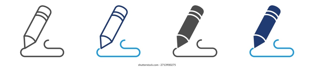 illustration icon sheet multiple style