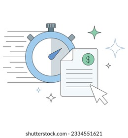 Illustration eines Symbolschilds 