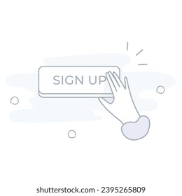 illustration of a icon signup