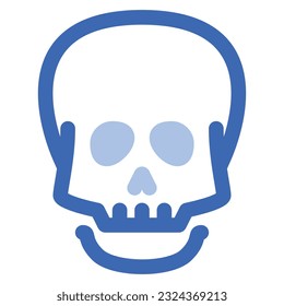 ilustración de un cráneo de icono 